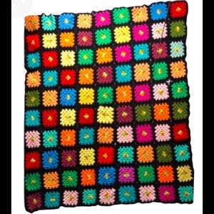 VTG Granny Squares crochet Afghan hand made​